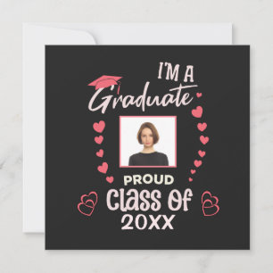 Grad Graduate Photo Graduation Class Personalise Invitation
