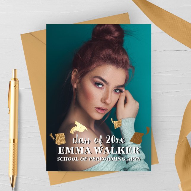 Grad Hat Toss Graduation Announcement (Creator Uploaded)