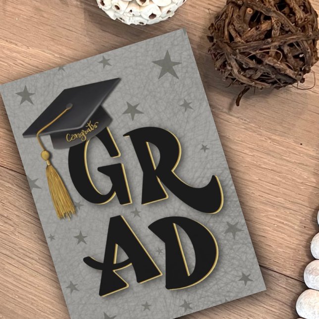 GRAD Inspirivity Modern Fun Graduation Card (Creator Uploaded)