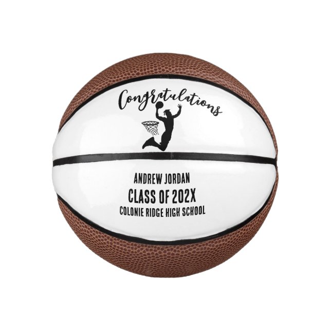 Grad Mini Basketball - Personalised Name Gift (Front)