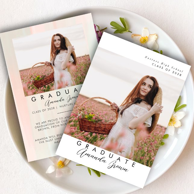 Grad party 2025 Elegant Trendy Invitation (Creator Uploaded)