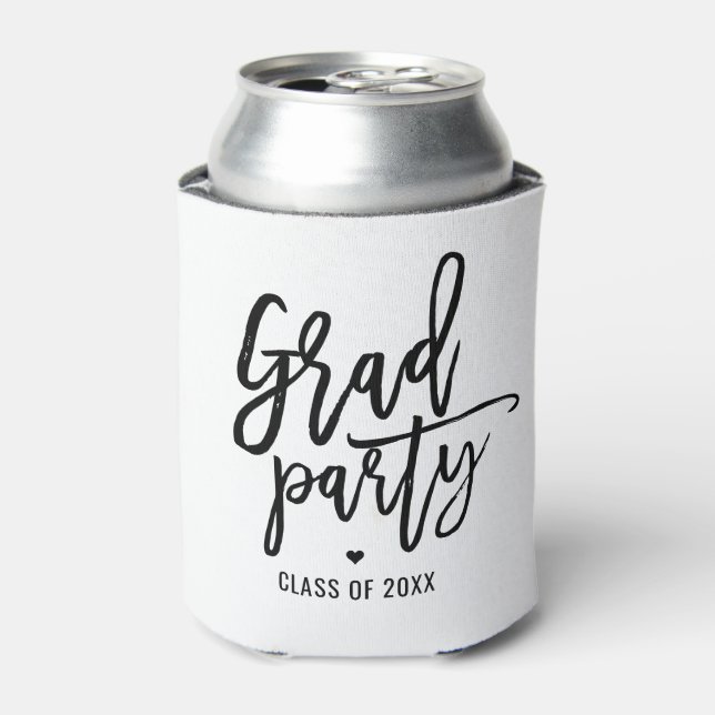 Grad Party Favour Editable Colour Can Cooler (Can Front)
