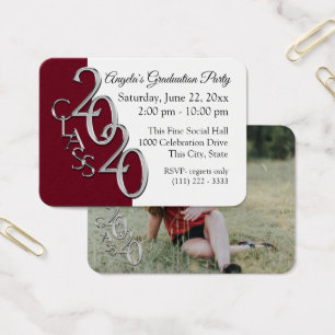 Grad Party Mini Pocket Photo Insert Card 2020