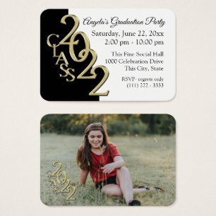 Grad Party Mini Pocket Photo Insert Card 2022
