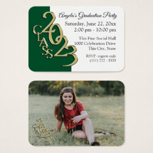 Grad Party Mini Pocket Photo Insert Card 2023