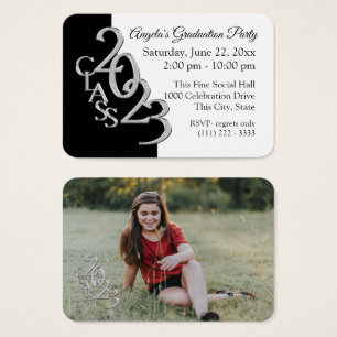 Grad Party Mini Pocket Photo Insert Card 2023