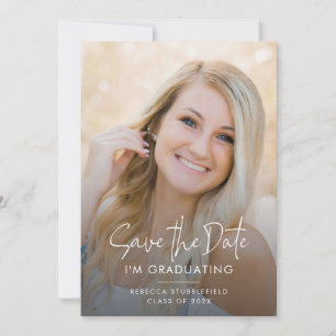 Grad Photo 2025 Save the Date Graduation Announcement