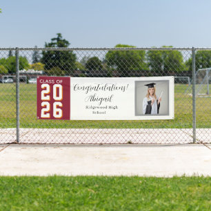 Grad Photo Banner Congrats 2026 - Custom Banner Gi
