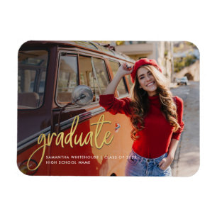 Grad Photo Graduation 2026 Announcement Magnet