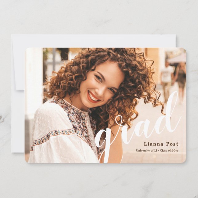 Grad Photo Graduation Announcement (Front)