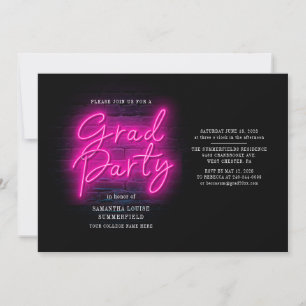 Grad Photos Pink 2025 Graduation Party Invitation