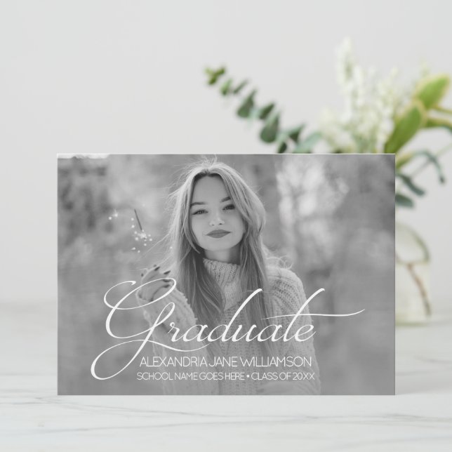 Grad Portrait Photo Template Graduation Party (Standing Front)