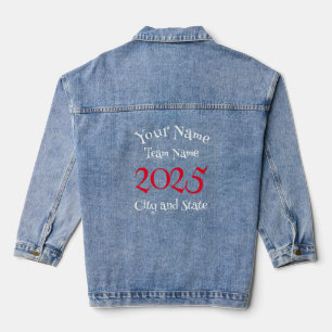 grad reunion retirement 2030 2031 2032 2033 2034  denim jacket