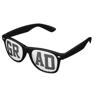 GRAD School College Graduation Party Retro Sunglasses