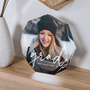 Grad Script Overlay Graduation Photo Block