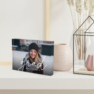 Grad Script Overlay Graduation Photo Block