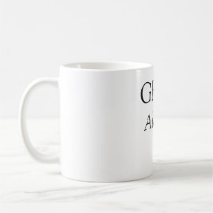 Grad simple minimal graduation elegant modern typo coffee mug