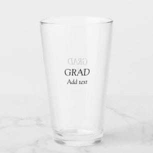 Grad simple minimal graduation elegant modern typo glass