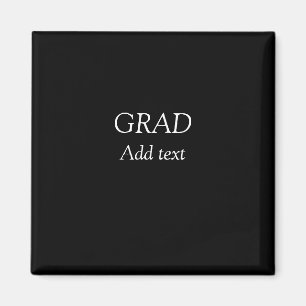 Grad simple minimal graduation elegant modern typo magnet
