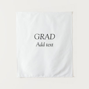 Grad simple minimal graduation elegant modern typo tapestry
