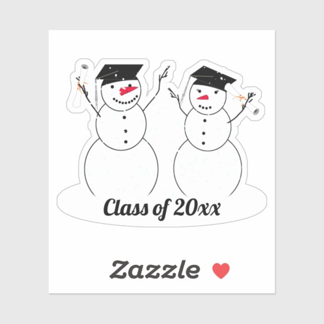 Grad Snowmen Graduation (Sheet)