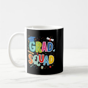 Grad Squad Funny Graduation Cl Of 2026 Colourful Coffee Mug