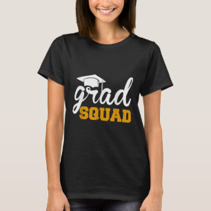 Grad Squad Funny Senior Cl Of 2025 Graduation Fami T-Shirt