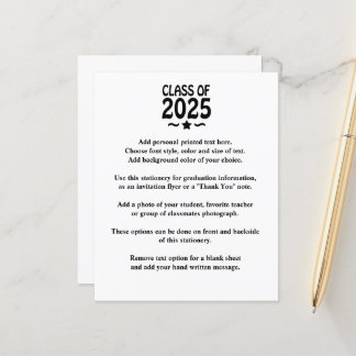 Grad Star Class of 2025 Graduation Announcement