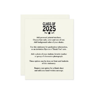 Grad Star Class of 2025 Graduation Announcement