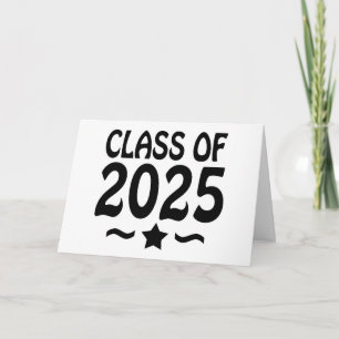 Grad Star Diploma Class of 2025 Card