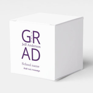 Grad typography modern graduation simple minimal c favour box