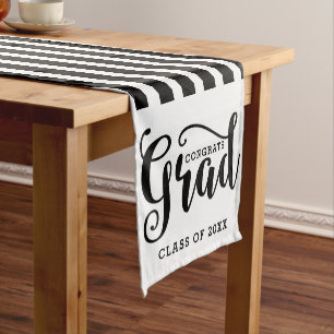 Grad Typography  Short Table Runner
