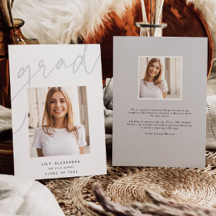 Grad Underlay Photo Graduation Announcement
