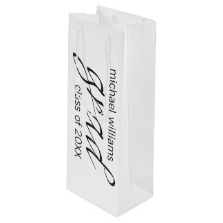 grad wine gift bag