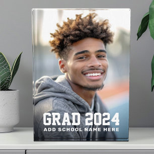 Grad year school or name graduation photo holder