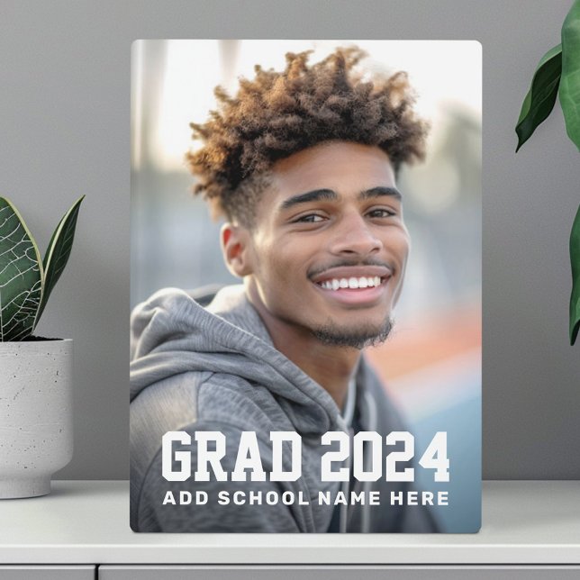 Grad year school or name graduation photo plaque (Grad year school or name graduation photo plaque)