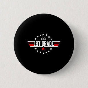 Grade 1st First Grade Back To School First Day Boy 6 Cm Round Badge