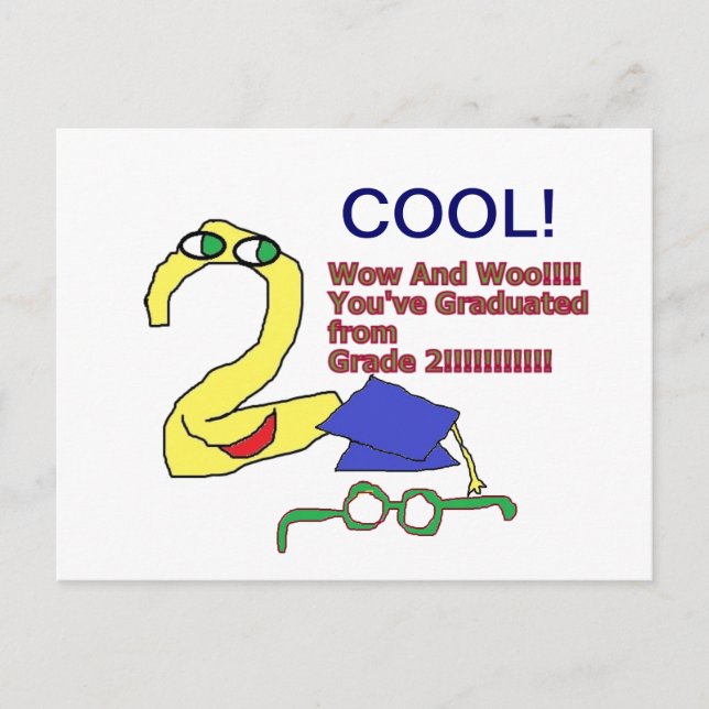 Grade 2 Graduate Postcard (Front)