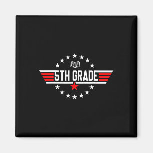 Grade 5th Fifth Grade Back To School First Day Boy Magnet