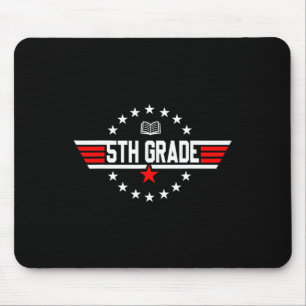 Grade 5th Fifth Grade Back To School First Day Boy Mouse Pad