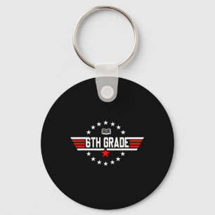 Grade 6th Sixth Grade Back To School First Day Boy Key Ring