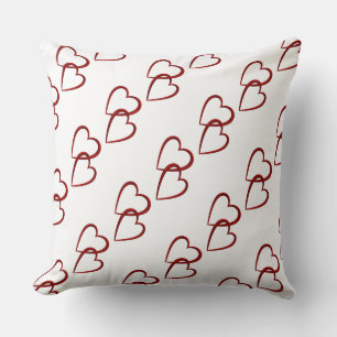 Grade A Cotton Throw Pillow 20x20/Hearts