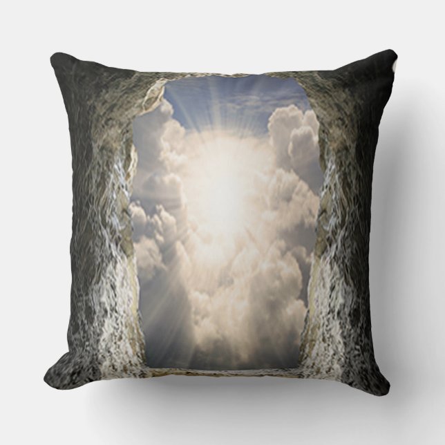Grade A Cotton Throw Pillow 20x20/resurrection (Front)