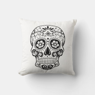Grade A Cotton Throw Pillow 20x20/Skull