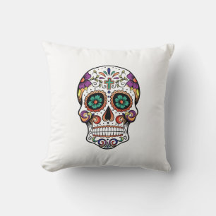 Grade A Cotton Throw Pillow 20x20/Skull