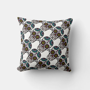Grade A Cotton Throw Pillow 20x20/Skull