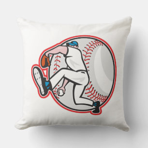 Grade A Cotton Throw Pillow/Baseball Cushion