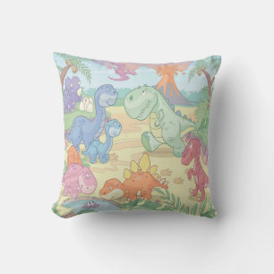 Grade A Cotton Throw Pillow/Cartoon Dinosaurs Cushion