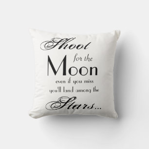 Grade A Cotton Throw Pillow/Shoot for the Moon Cushion