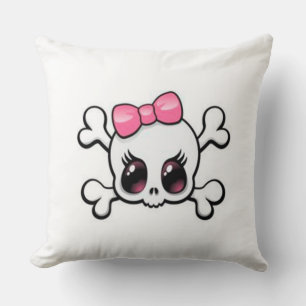 Grade A Cotton Throw Pillow/Skull Cushion
